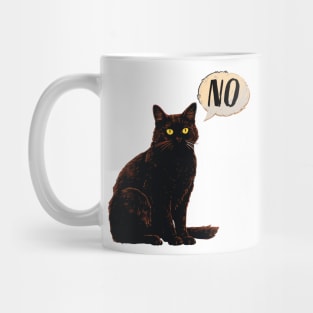 Cat saying No Mug